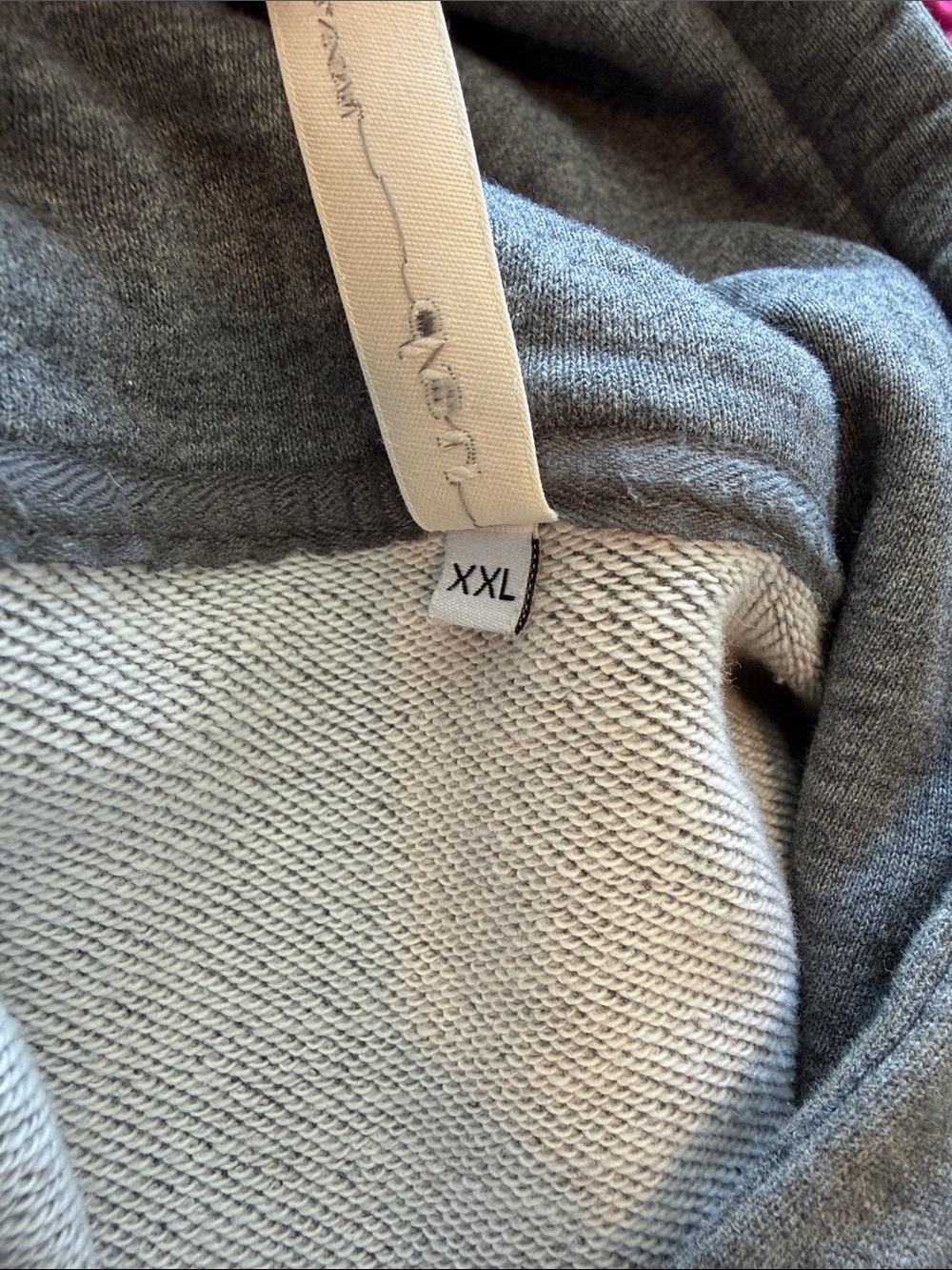 NAP Cozy Oversized Hooded Sweatshirt Dress - Charcoal Gray XXL - Picture 6 of 7